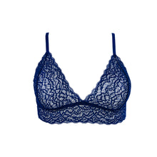 Load image into Gallery viewer, Duchess lace bralette in Venetian Blue.