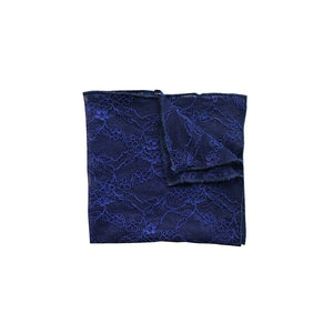Fantasia Lace Pocket Square in Venetian Blue.