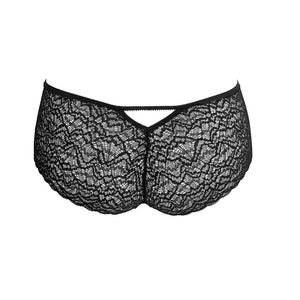 Duchess Lace Hipster in Black Sand rear view.