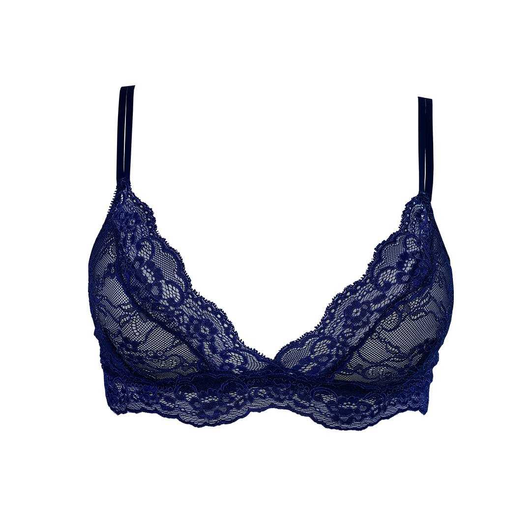 Fantasia Lace Bralette  Venetian Blue – Subtle Silk