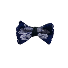 Load image into Gallery viewer, Mezzanotte Lace Bow Tie in Venetian Blue.