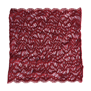 Passion Red lace pocket square on white background